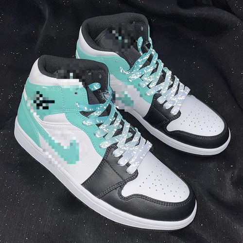 Original Baize Adapted EUWIN 7Dunk AF1 AJ1 Gradient Ink Reflective Laces for Men and Women Flat Fashion