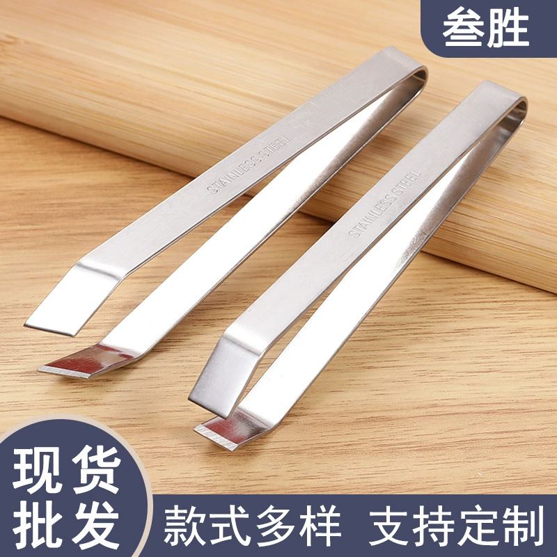 Чеснок клип из нержавеющей стали для удаления волос гусиное перо Пинцет свинья зажим для волос из нержавеющей стали Fishbone клип для вытягивания волос прямые поставки с завода