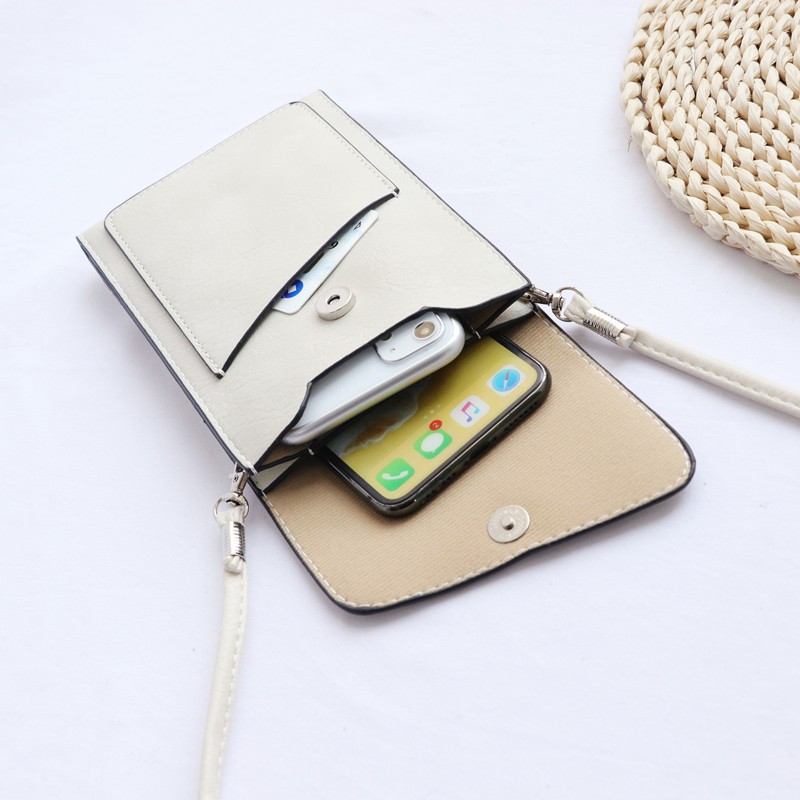 Bolsa de teléfono móvil de color sólido para las mujeres 2022 verano nuevo retro hombro Messenger bolsa versátil MINI BOLSA monedero bolsa