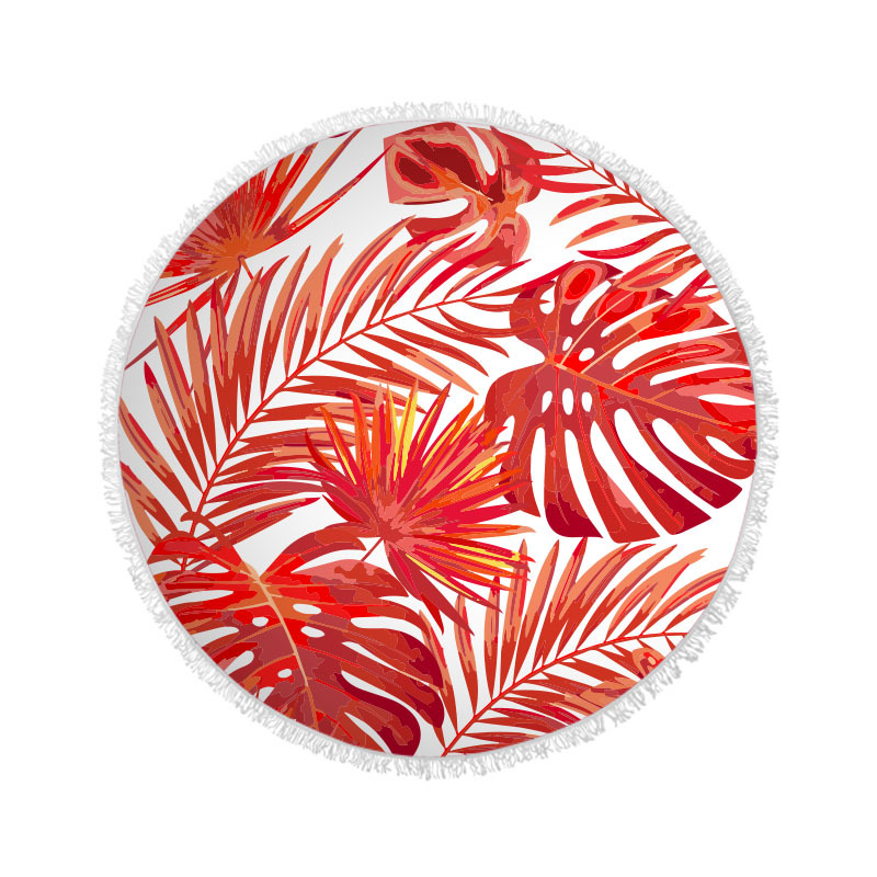 Flamingo microfibra de playa redonda Toalla de baño poliéster algodón impresión Toalla de playa absorbente Toalla de baño lote