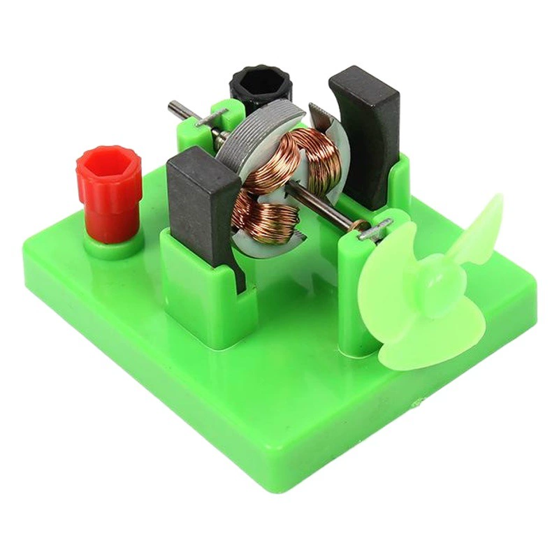 Модель двигателя открытый маленький двигатель постоянного тока Электрический экспериментальный ящик учебный инструмент неполная средняя школа физика научный эксперимент