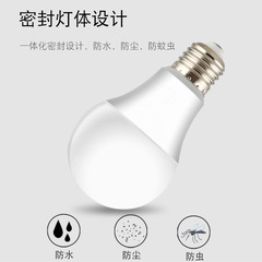 Factory wholesale super bright LED bulb with plastic and aluminum casing energy-saving lamp bulb white and yellow light E27 screw base eye-protection LED bulb