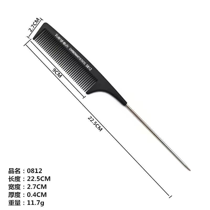 Pein de cinco agujas especial para el maquillaje de estilo de cola afilada pein de cabello de textura pein de cabello de cinco puntas y cinco dientes costura de cabello