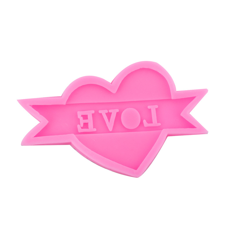 Día de San Valentín amor carta amor te amo carta silicona molde fondant chocolate pastel decoración molde