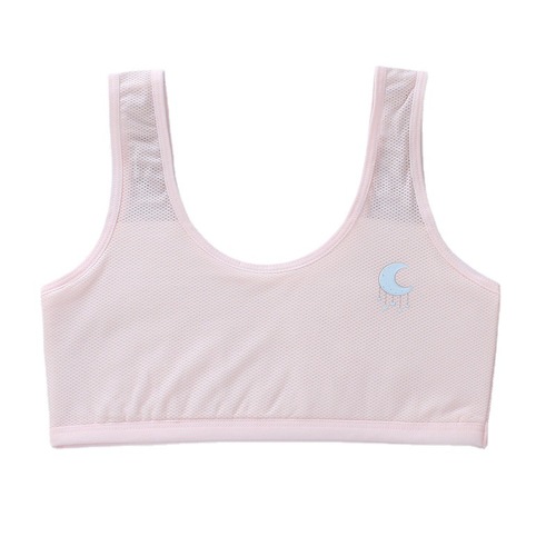 Girls' small vest mesh breathable summer thin children's tube top development period sling primary school students and older children's bra girls