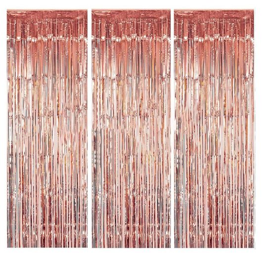 Rain silk curtain 1*2M rain silk color strip metal tin foil tassel curtain birthday wedding bridal shower baby bath
