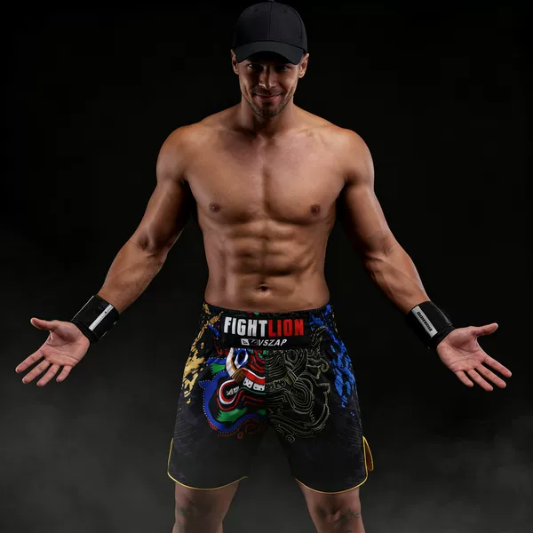 Vszap Men's Fitness Training Muay Thai Shorts Quick-Drying Breathable Running Fighting Pants New Sports Pants Casual