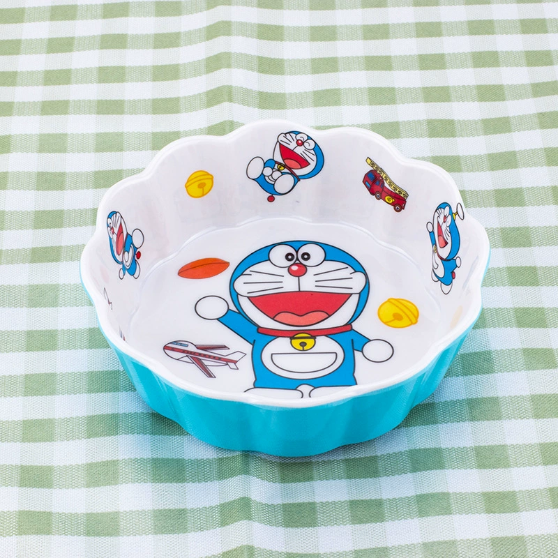 Посуда из искусственного фарфора Bantamine, детская миска с рисунком в виде головы кота, креативная кружевная миска, устойчивая к падениям и перегреванию, в форме младенца