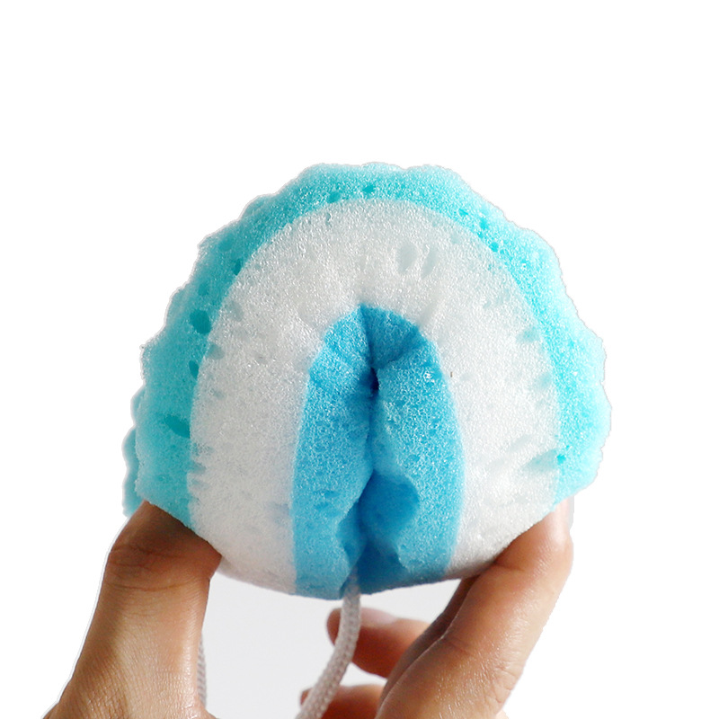 Esponja de baño para adultos de color de helado esponja de baño para adultos esponja de baño de tres capas de esponja de baño de espuma