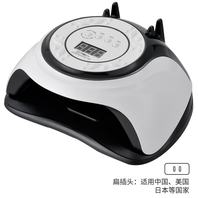 Lámpara de fototerapia de manicura 216W de alta potencia manicura tienda de manicura luz LED doble fuente de luz doméstica pegamento de manica lámpara de secado rápido