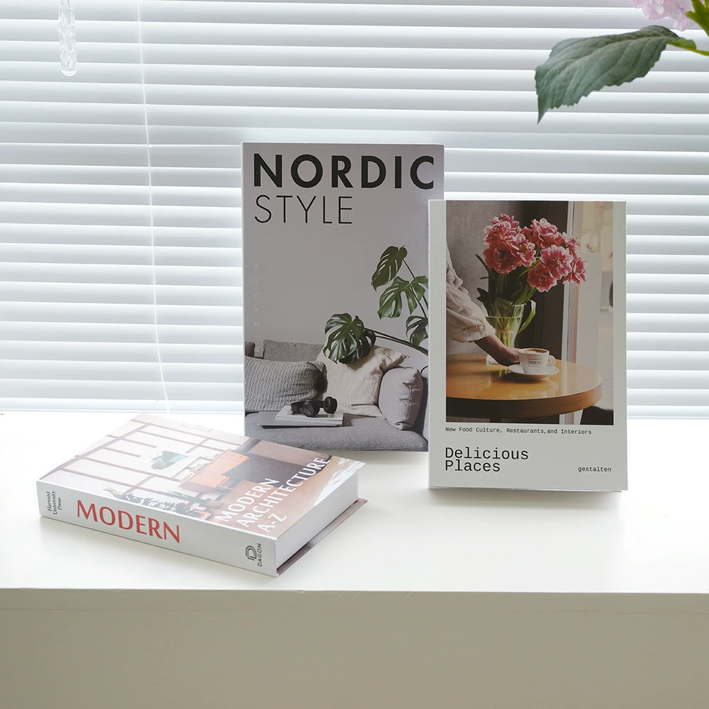 Magazine, book model, table realistic villa, (Cross-border trading)