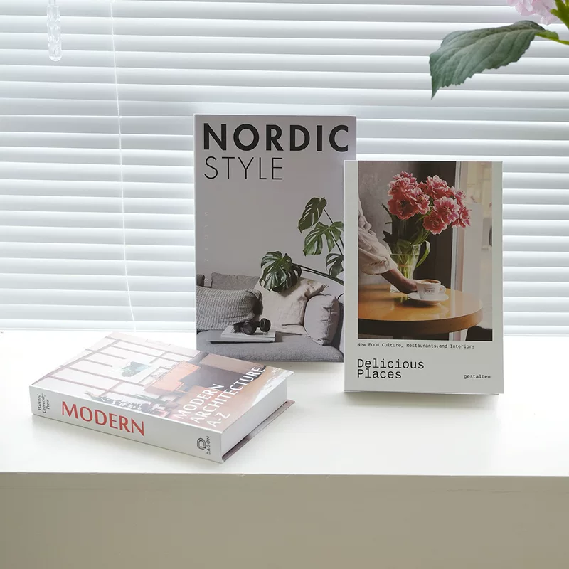 Magazine, book model, table realistic villa, (Cross-border trading)