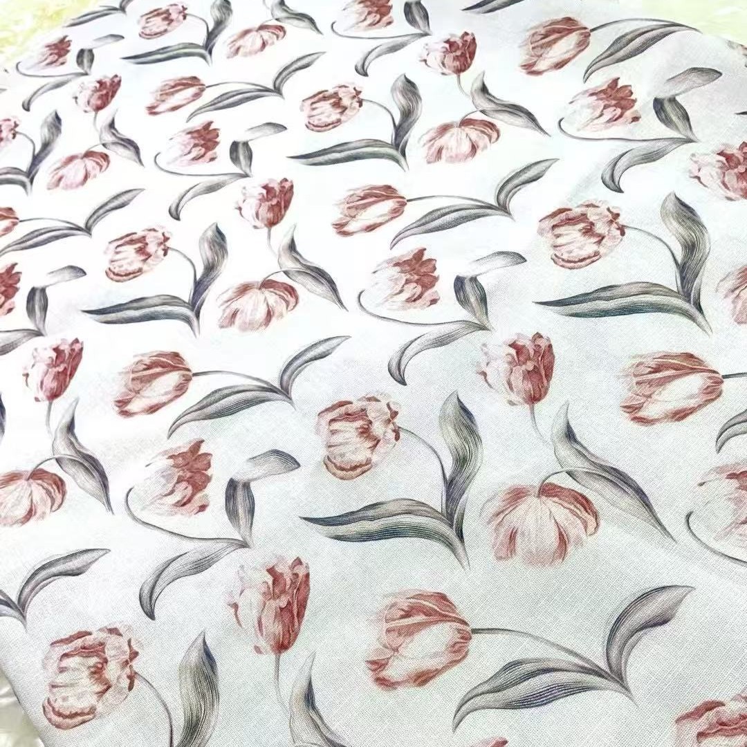 春夏新品  爆款印花布  衬衫裙装吊带衫女装童装时装面料  经典款