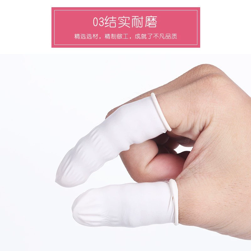 Rubber protective non-slip wear-resistant fingers protection, increased thickness