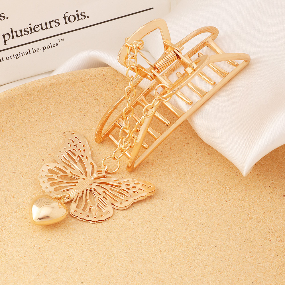 Wholesale Jewelry Pearl Tassel Butterfly Metal Korean Style Catch Clip Nihaojewelry display picture 14