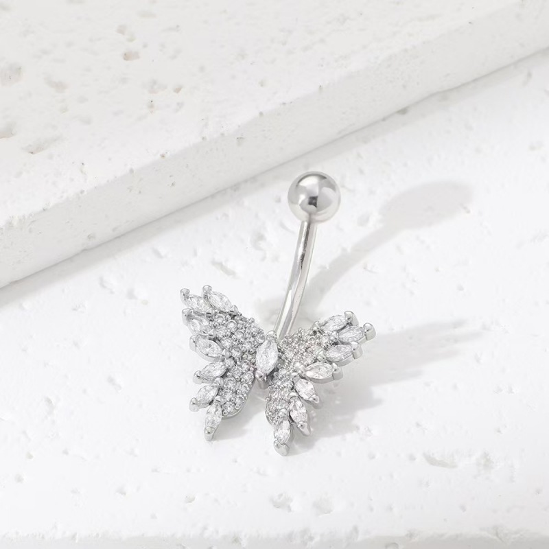 Silver pointed spike labret stud material detail