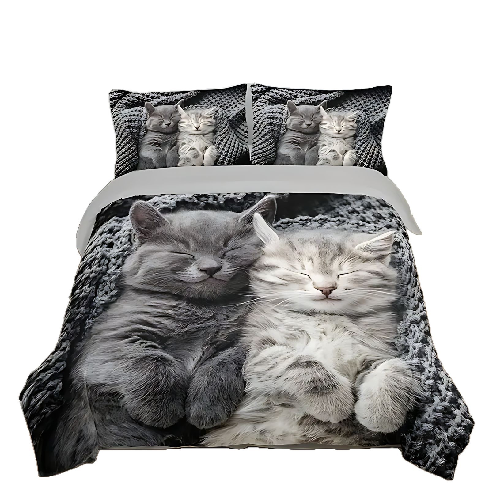 TEMU / JIT nuevos productos transfronterizos lindos Xiaomi HD digital impresión polirido conjunto de edredón para diseñar