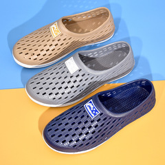 2022 New Arrival Couple's Toe-Post Crocs Hollowed-Out, Breathable, Non-Slip, and Wear-Resistant Men's Outdoor Casual Beach Sandals for Women