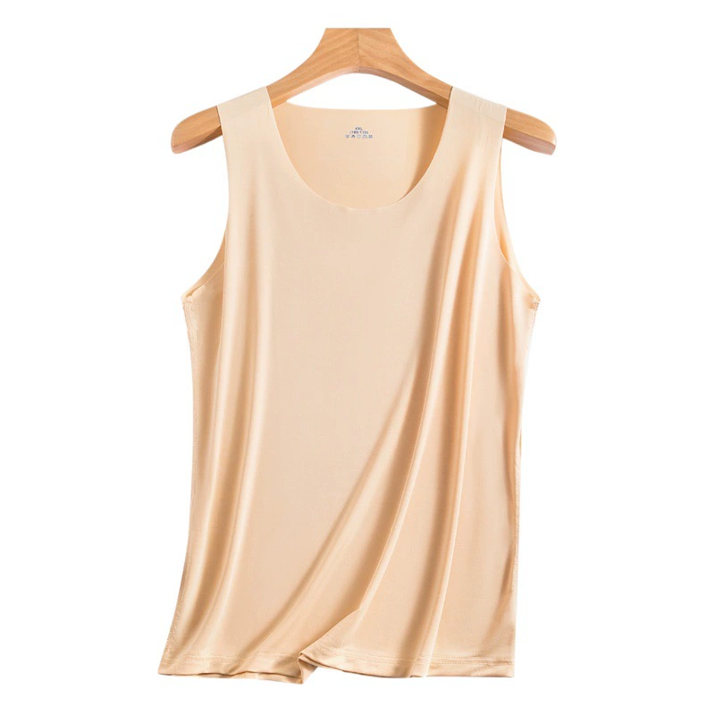 Женский бесшовный шелковый жилет для женщин летом носит нижнее белье для тела