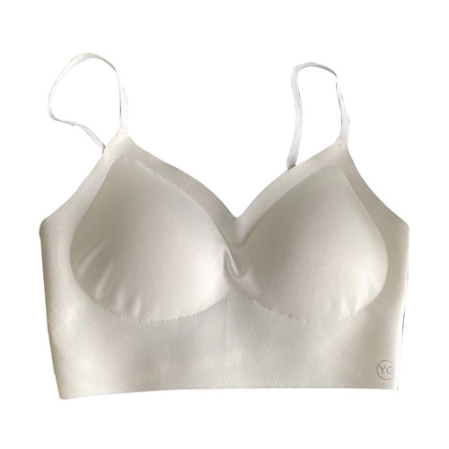 U-shaped beautiful back bra for women with big breasts, small push-up backless sports bra padded vest all-in-one bra summer thin