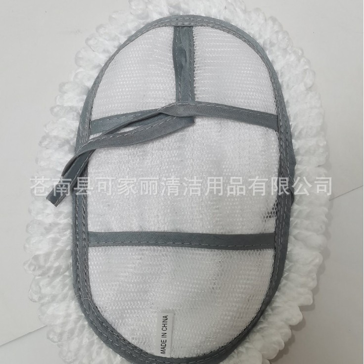 加工外贸纤维小平板拖把布头棉纱拖把头尘推网布罩精品40小拖布头