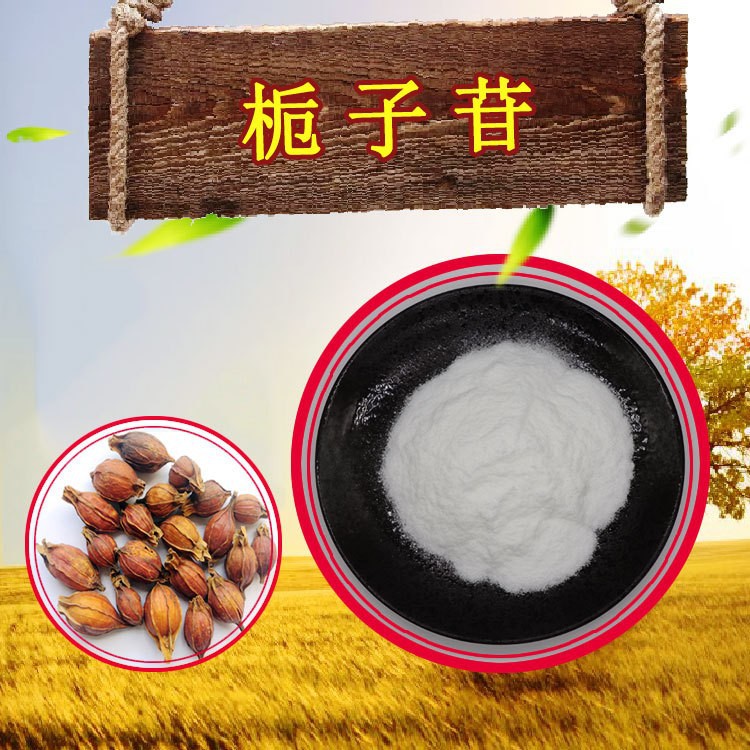 栀子苷98%现货包邮京尼平苷HPLC检测首单立减10g/袋栀子甙