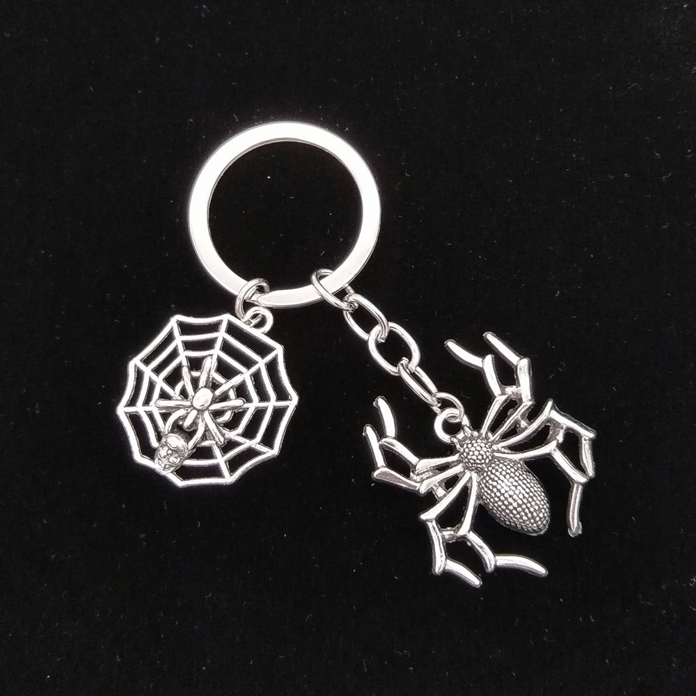 Holiday, Daily, Street Occasion 1 Piece Casual Simple Style Spider Spider Web Alloy Plating Halloween Keychain