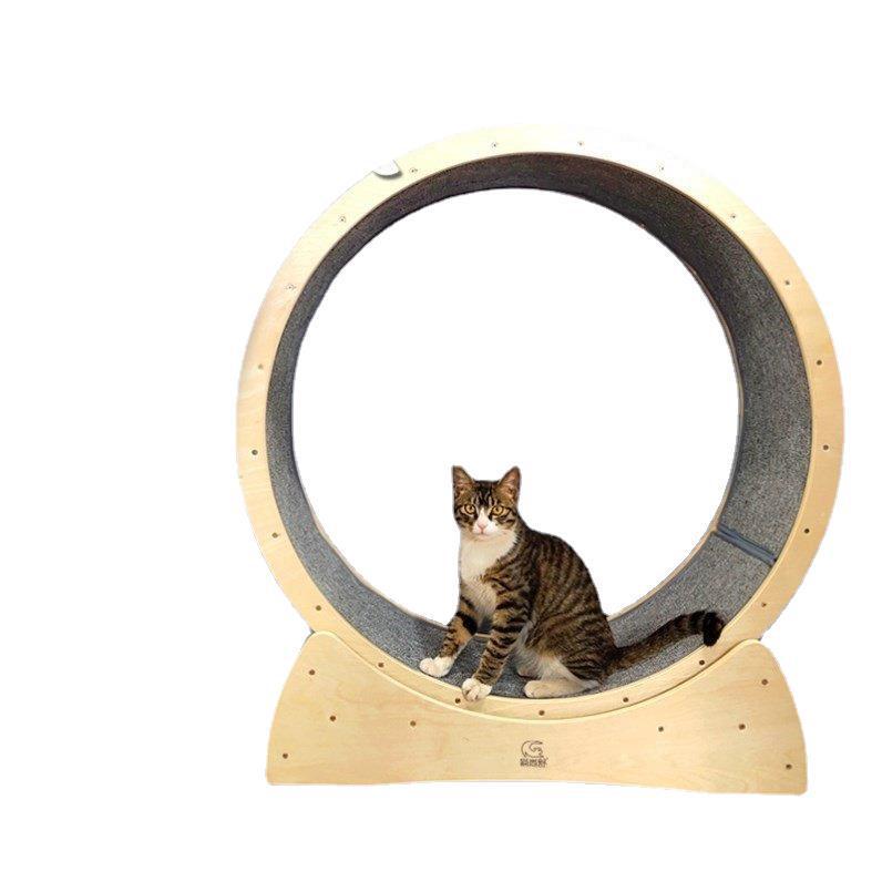 Cat Treadmill Machine Multifunctional Ferris Wheel Roller Skating Toy Cat Climbing Frame H Honeypot for Pet Dog