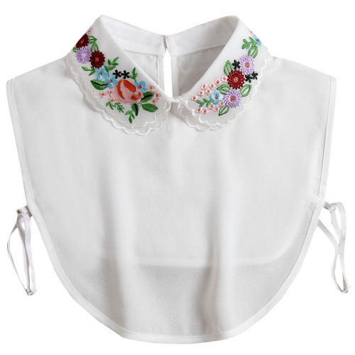 Women's Fake Collar Shirt Fake Collar Lace Chiffon Print Embroidery Fake Collar Doll Collar Stand Collar Half Collar