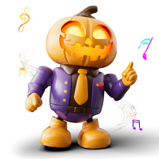 Cross-Border New Product Halloween Christmas Pumpkin Skull Dancing Robot Funny Spoof Holiday Gift Toy