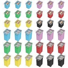 跨境批发 36PCS 盒装 长短脚汽车方盒保险丝/方形内插车用保险丝