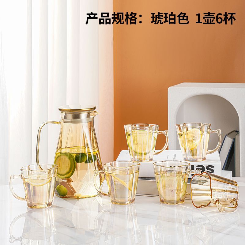 고붕소 냄비 1500ML 냄비 + 매화 컵 6개