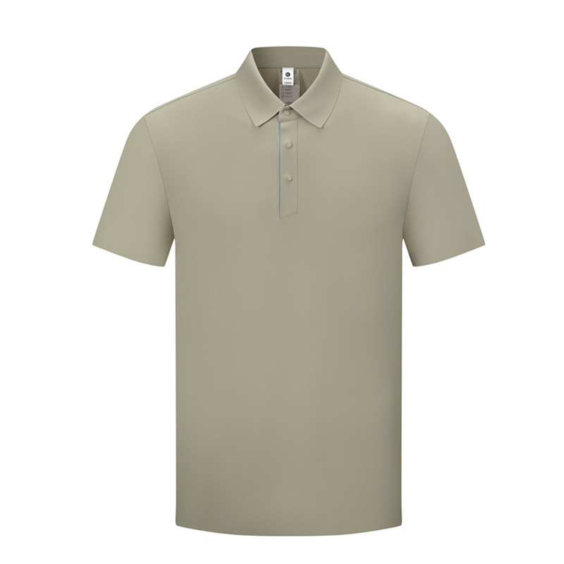 Summer Business Casual Lapel T-Shirt Half-Sleeved Ice Silk Cool-Feeling Lightweight Sweat-Absorbent Moisture-Wicking Trendy Loose-Fitting Polo Shirt for Men Summer Business Casual Lapel T-Shirt Half-Sleeved Ice Silk Cool-Feeling Lightweight Sweat-Absorbent Moisture-Wicking Trendy Loose-Fitting Polo Shirt for Men