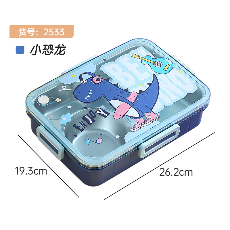 2533 cuatro rejilla 900ml dinosaurio