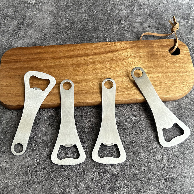 Cerveza de acero inoxidable abre botellas de placa simple destornillador de botellas para engrosar la cerveza y la bebida elevadora de botellas herramientas creativas