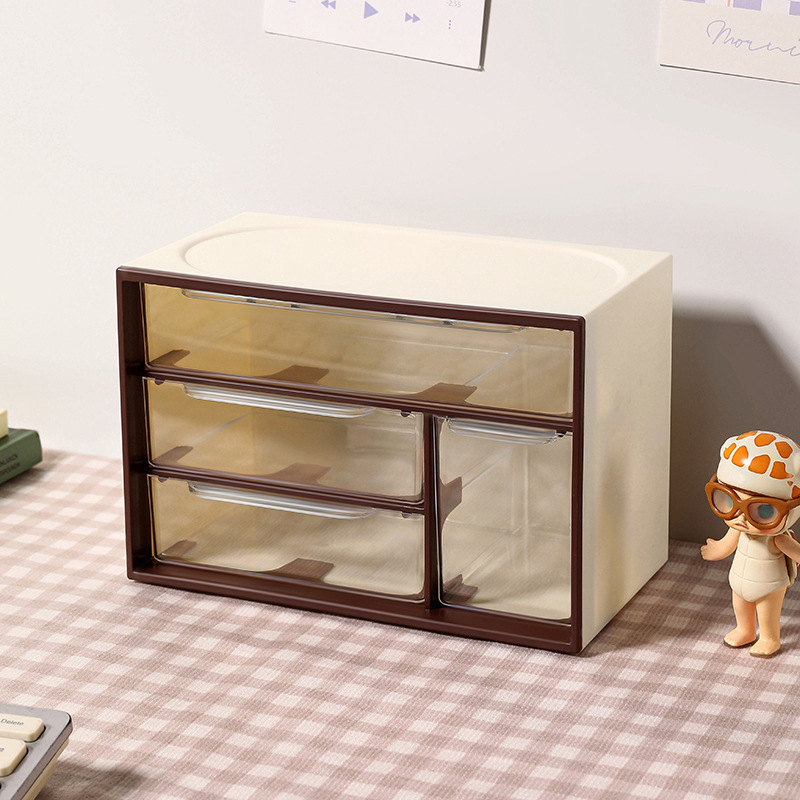 El escritorio de nueve Palacios tipo cajón contiene la caja, la Caja de pegatinas de guka, el Gabinete de joyas femeninas del escritorio se divide en pequeñas casillas para ordenar el contenido.