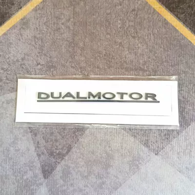 Car Stickers Tesla Letter Car Car logo - replacement-type-dualmotor-matte-black-letters-and-black-lines