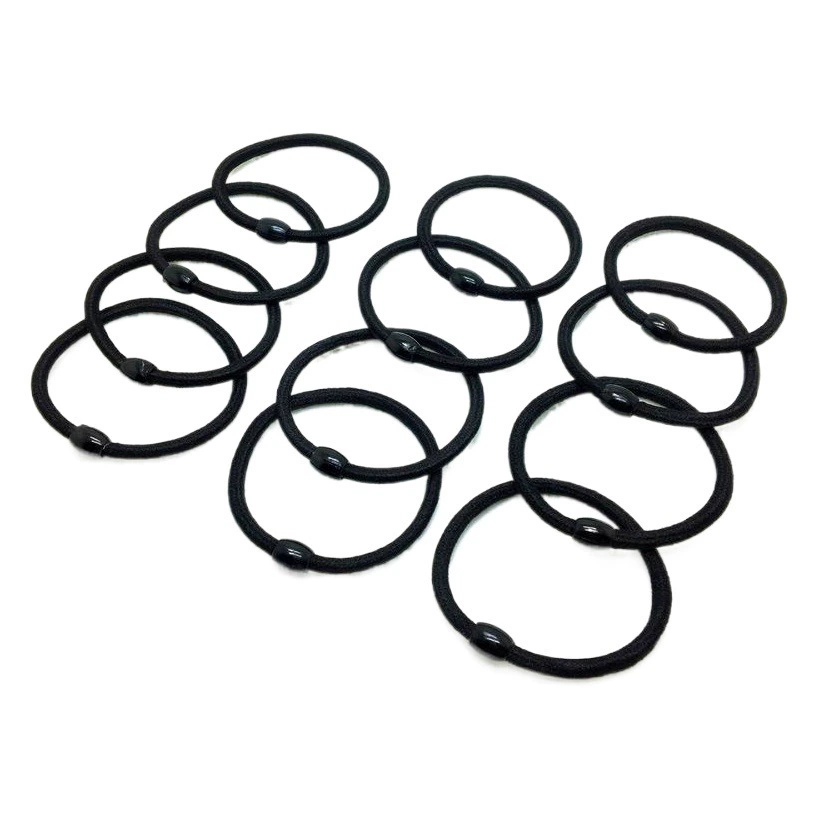 Корейская версия черного резинового кольца для волос с толстым шнурком для головы простой шнур для волос