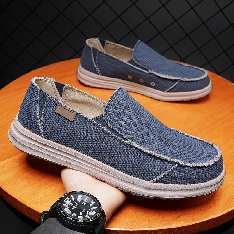 Zapatos de tela casuales de tamaño grande transfronterizo nuevos zapatos de lona de ropa ligera y transpirable de manga para jóvenes image 4