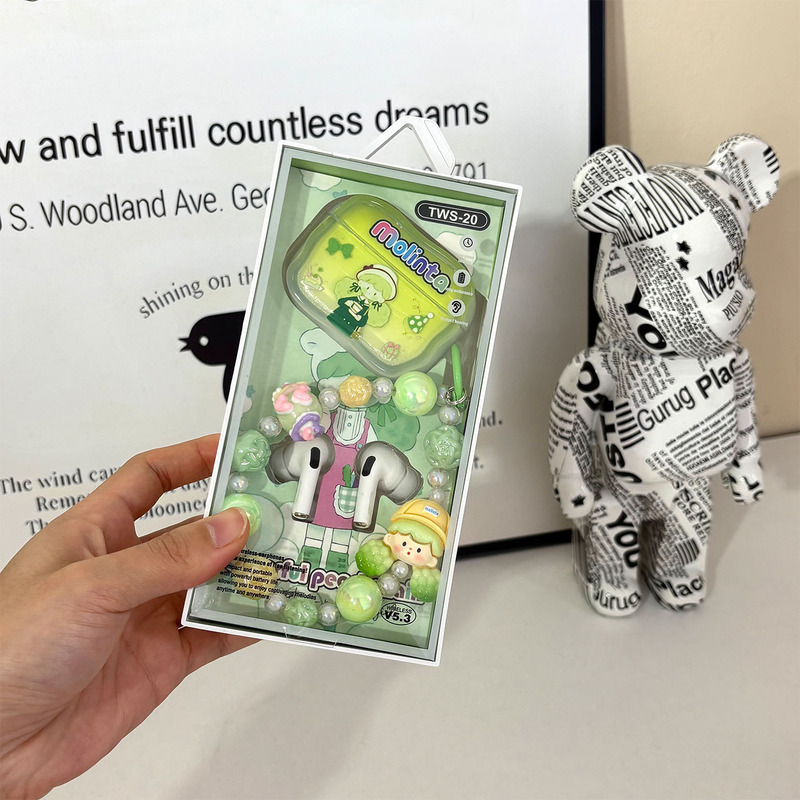 漫画かわいいワイヤレス Bluetooth ヘッドセットステレオノイズリダクションスーパースタンバイインイヤー第 5 世代ランニング卸売クロスボーダー|undefined