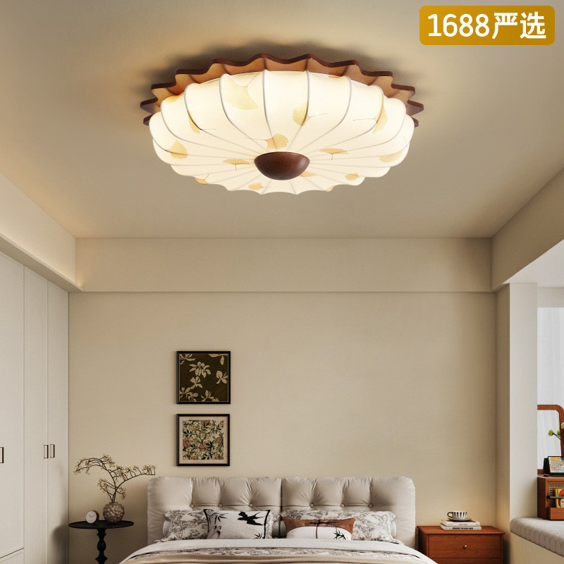 [Estrictamente seleccionado] Lámpara de techo de estilo antiguo Nueva luz de impresión retro Zen de estilo chino