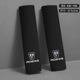 Xinrongwei [Leather 31cm] Pair of black shoulder straps