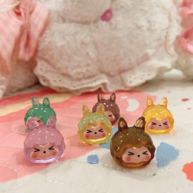 중간 크기 고투명 KIKI(야광 없이 혼합 색상)