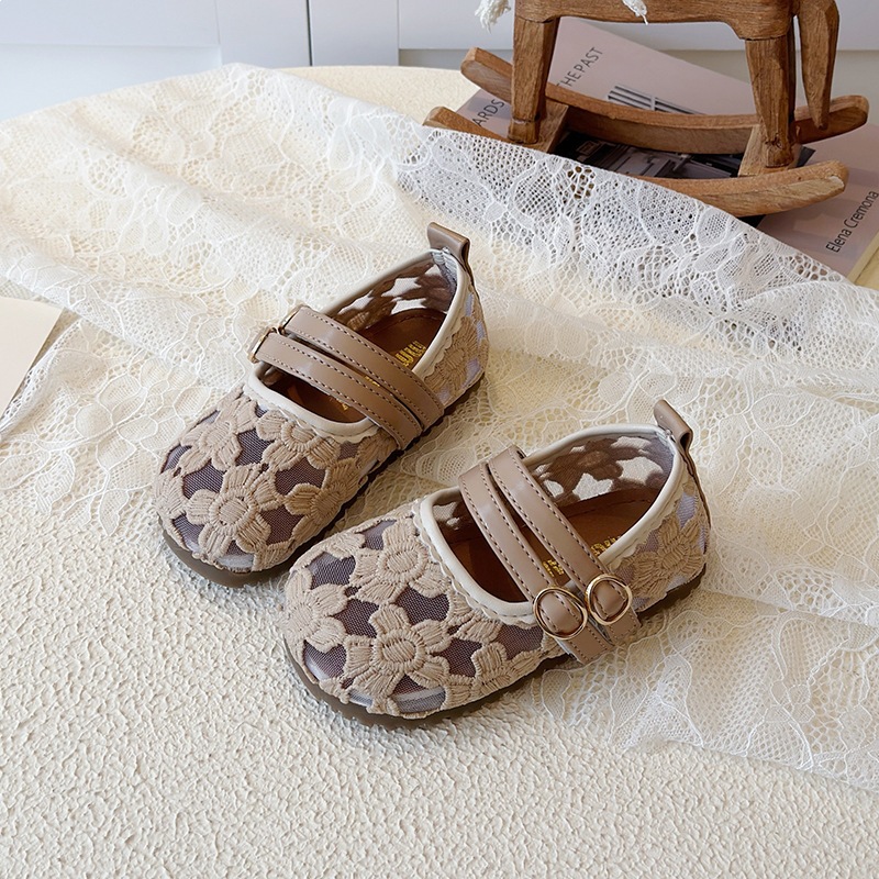 Sapatilhas de Ballet Infantis em Malha, Respiráveis, para Primeiros Passos, com Sola Macia, Ideais para Crianças em Idade Pré-Escolar._voghion.com