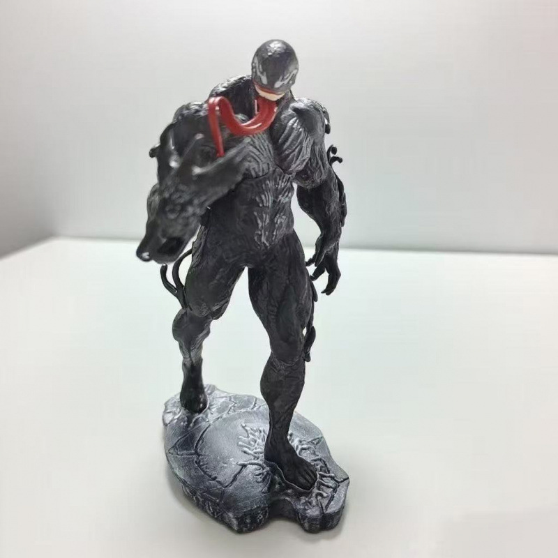 Marvel villanos de pie veneno 18cm modelo adornos como personajes de película cumpleaños hechos a mano