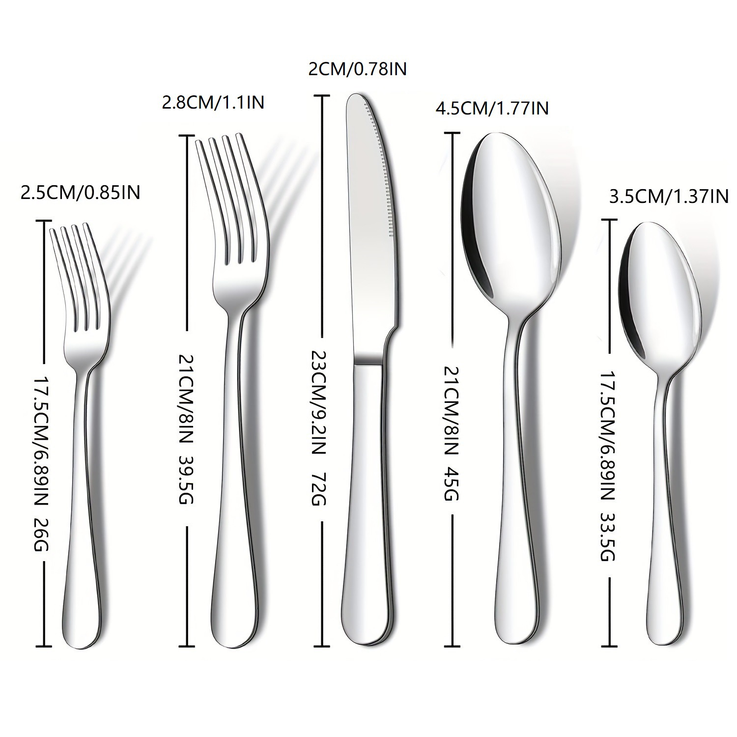 Edelstahl Besteck Set Messer Löffel Und Gabel Für Den Tisch_voghion.com