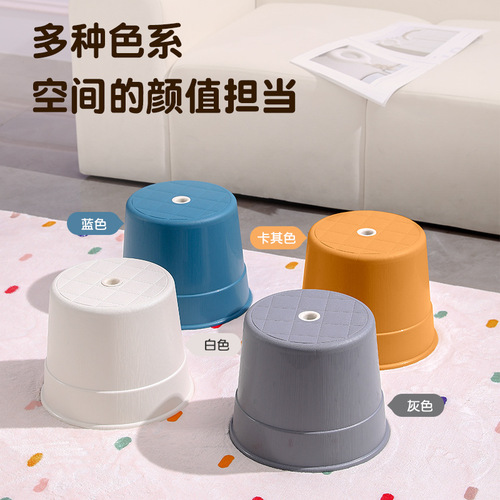Home Living Room Chairs Bathroom Thick Tables Kindergarten Baby Dining Chairs Plastic Non-slip Household Small Stools Wholesale