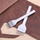 Leather tools white steel diamond cut 3456mm handmade leather puncher punching tool diy leather hand sewing leather art