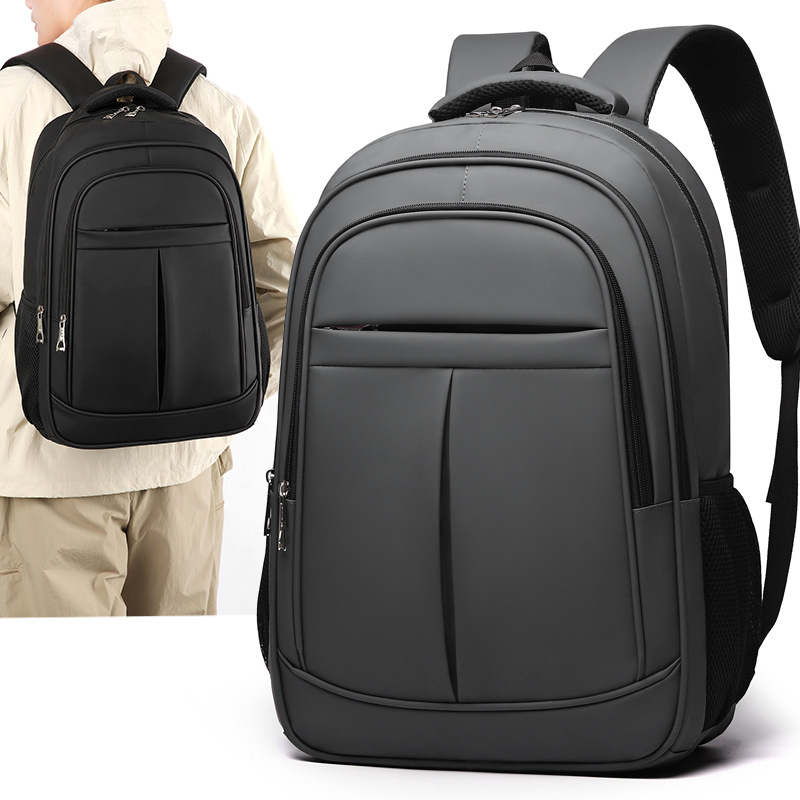 Cross-Border Minimalist Style Travel Backpack, Large Capacity Men's Backpack, High-End Business Computer Bag, Student School Bag