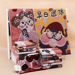 純綿タオル新型アニメ綿洗顔タオル成人用大型タオル男女ガーゼタオルメーカー卸売り